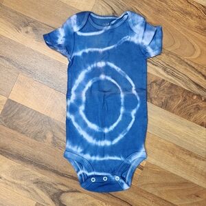 Blue Tie Dye Baby Onesie bodysuit 18 months